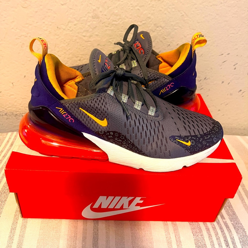 Multi Color Nike Air Max 270’s (GS); Women’s size 7